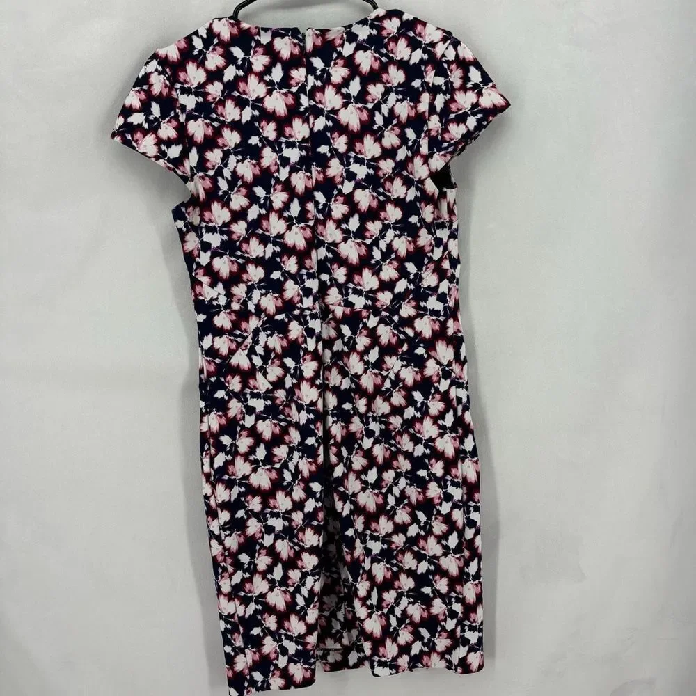 Banana Republic Floral Mini Dress - Navy and Pink - Picture 3 of 11